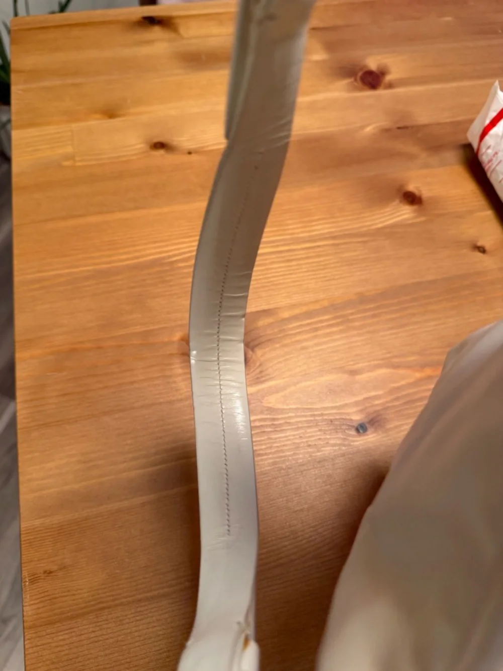 Prada Vintage Cream Nylon Shoulder Bag with White Leather Trim Authentic - Picture 8 of 16